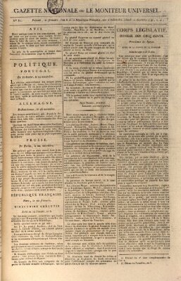 Gazette nationale, ou le moniteur universel (Le moniteur universel) Montag 11. Dezember 1797