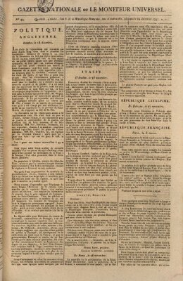 Gazette nationale, ou le moniteur universel (Le moniteur universel) Sonntag 24. Dezember 1797