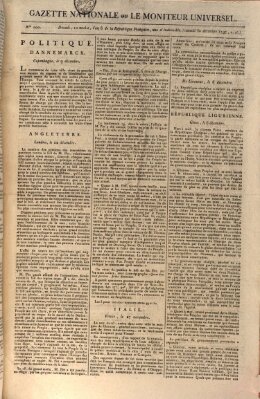 Gazette nationale, ou le moniteur universel (Le moniteur universel) Samstag 30. Dezember 1797