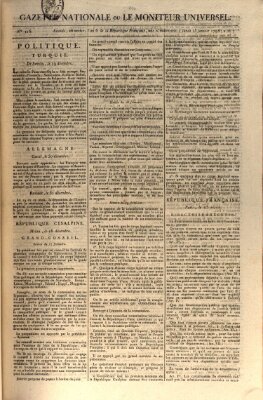 Gazette nationale, ou le moniteur universel (Le moniteur universel) Montag 15. Januar 1798