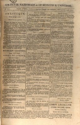 Gazette nationale, ou le moniteur universel (Le moniteur universel) Montag 19. Februar 1798