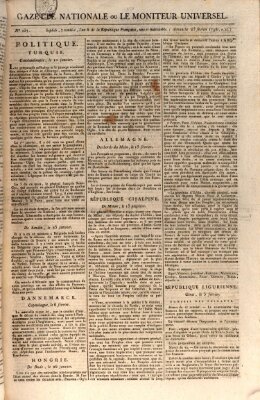 Gazette nationale, ou le moniteur universel (Le moniteur universel) Sonntag 25. Februar 1798