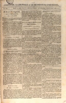 Gazette nationale, ou le moniteur universel (Le moniteur universel) Freitag 2. März 1798