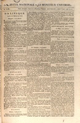 Gazette nationale, ou le moniteur universel (Le moniteur universel) Samstag 3. März 1798