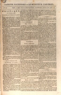 Gazette nationale, ou le moniteur universel (Le moniteur universel) Mittwoch 7. März 1798