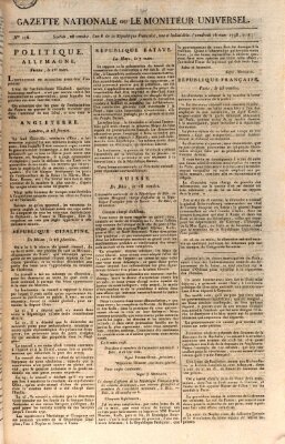 Gazette nationale, ou le moniteur universel (Le moniteur universel) Freitag 16. März 1798