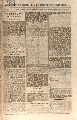 Gazette nationale, ou le moniteur universel (Le moniteur universel) Samstag 17. März 1798