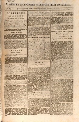 Gazette nationale, ou le moniteur universel (Le moniteur universel) Samstag 24. März 1798