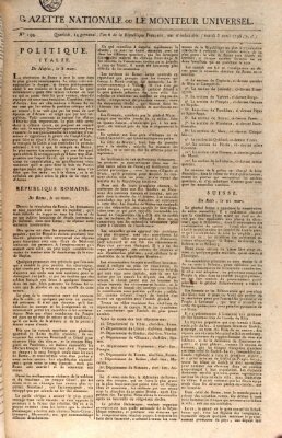 Gazette nationale, ou le moniteur universel (Le moniteur universel) Dienstag 3. April 1798