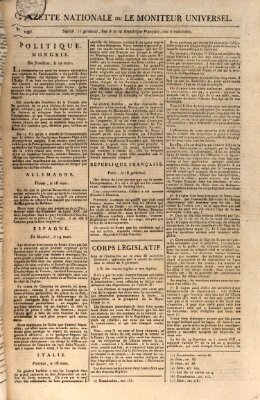 Gazette nationale, ou le moniteur universel (Le moniteur universel) Freitag 6. April 1798