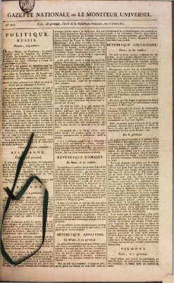 Gazette nationale, ou le moniteur universel (Le moniteur universel) Donnerstag 12. April 1798