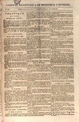 Gazette nationale, ou le moniteur universel (Le moniteur universel) Sonntag 15. April 1798