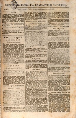 Gazette nationale, ou le moniteur universel (Le moniteur universel) Freitag 20. April 1798