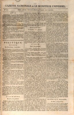 Gazette nationale, ou le moniteur universel (Le moniteur universel) Samstag 21. April 1798