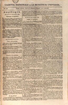 Gazette nationale, ou le moniteur universel (Le moniteur universel) Mittwoch 25. April 1798