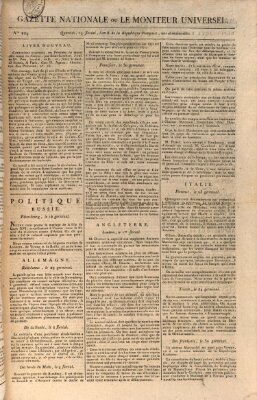 Gazette nationale, ou le moniteur universel (Le moniteur universel) Donnerstag 3. Mai 1798