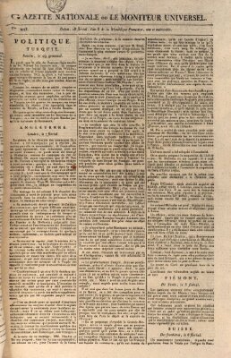 Gazette nationale, ou le moniteur universel (Le moniteur universel) Montag 7. Mai 1798