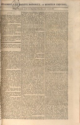 Gazette nationale, ou le moniteur universel (Le moniteur universel) Dienstag 8. Mai 1798