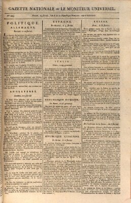 Gazette nationale, ou le moniteur universel (Le moniteur universel) Mittwoch 9. Mai 1798