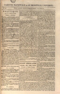 Gazette nationale, ou le moniteur universel (Le moniteur universel) Dienstag 8. Mai 1798