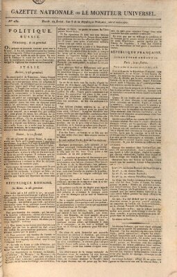 Gazette nationale, ou le moniteur universel (Le moniteur universel) Mittwoch 9. Mai 1798