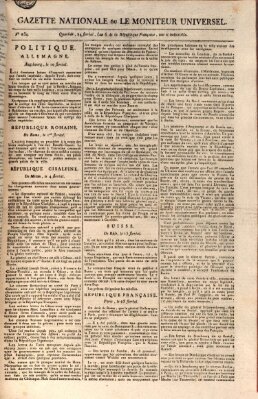 Gazette nationale, ou le moniteur universel (Le moniteur universel) Freitag 11. Mai 1798