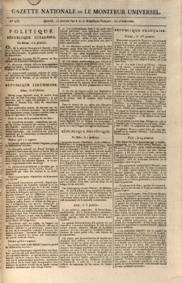 Gazette nationale, ou le moniteur universel (Le moniteur universel) Samstag 2. Juni 1798