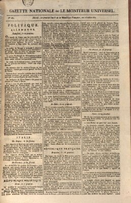 Gazette nationale, ou le moniteur universel (Le moniteur universel) Freitag 8. Juni 1798