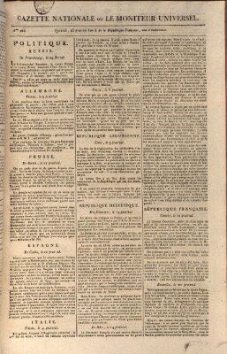 Gazette nationale, ou le moniteur universel (Le moniteur universel) Mittwoch 13. Juni 1798