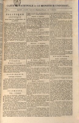 Gazette nationale, ou le moniteur universel (Le moniteur universel) Freitag 22. Juni 1798