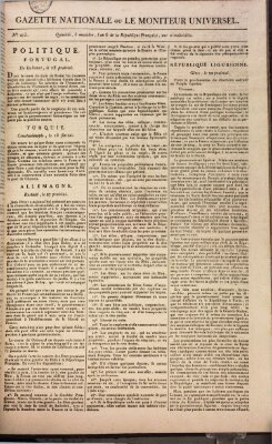 Gazette nationale, ou le moniteur universel (Le moniteur universel) Samstag 23. Juni 1798