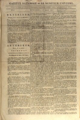 Gazette nationale, ou le moniteur universel (Le moniteur universel) Mittwoch 1. Januar 1806