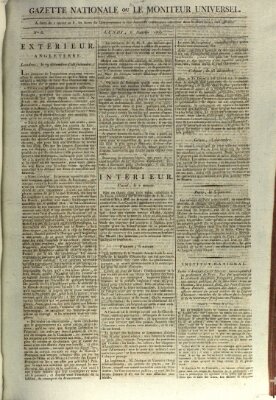 Gazette nationale, ou le moniteur universel (Le moniteur universel) Montag 6. Januar 1806