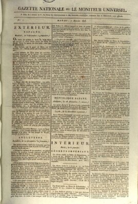 Gazette nationale, ou le moniteur universel (Le moniteur universel) Dienstag 7. Januar 1806