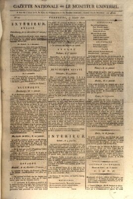 Gazette nationale, ou le moniteur universel (Le moniteur universel) Freitag 17. Januar 1806