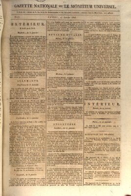 Gazette nationale, ou le moniteur universel (Le moniteur universel) Montag 27. Januar 1806