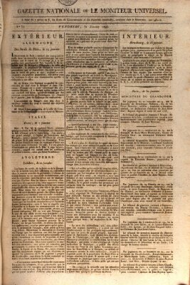 Gazette nationale, ou le moniteur universel (Le moniteur universel) Freitag 31. Januar 1806