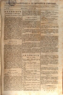 Gazette nationale, ou le moniteur universel (Le moniteur universel) Mittwoch 5. Februar 1806