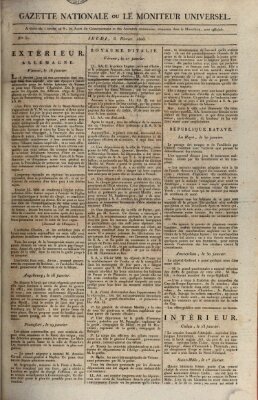 Gazette nationale, ou le moniteur universel (Le moniteur universel) Donnerstag 6. Februar 1806