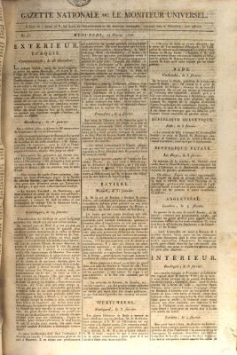 Gazette nationale, ou le moniteur universel (Le moniteur universel) Mittwoch 12. Februar 1806