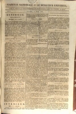 Gazette nationale, ou le moniteur universel (Le moniteur universel) Donnerstag 20. Februar 1806