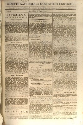 Gazette nationale, ou le moniteur universel (Le moniteur universel) Dienstag 25. Februar 1806