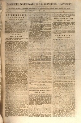 Gazette nationale, ou le moniteur universel (Le moniteur universel) Mittwoch 12. März 1806