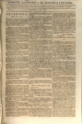 Gazette nationale, ou le moniteur universel (Le moniteur universel) Dienstag 1. April 1806