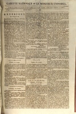 Gazette nationale, ou le moniteur universel (Le moniteur universel) Mittwoch 2. April 1806