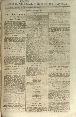 Gazette nationale, ou le moniteur universel (Le moniteur universel) Donnerstag 10. April 1806