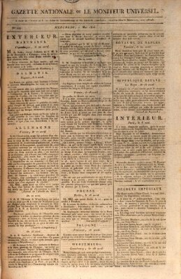 Gazette nationale, ou le moniteur universel (Le moniteur universel) Mittwoch 7. Mai 1806