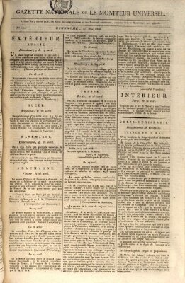 Gazette nationale, ou le moniteur universel (Le moniteur universel) Sonntag 11. Mai 1806