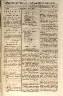 Gazette nationale, ou le moniteur universel (Le moniteur universel) Mittwoch 28. Mai 1806