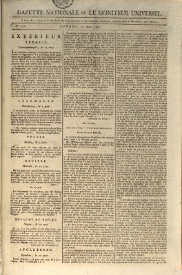 Gazette nationale, ou le moniteur universel (Le moniteur universel) Samstag 21. Juni 1806